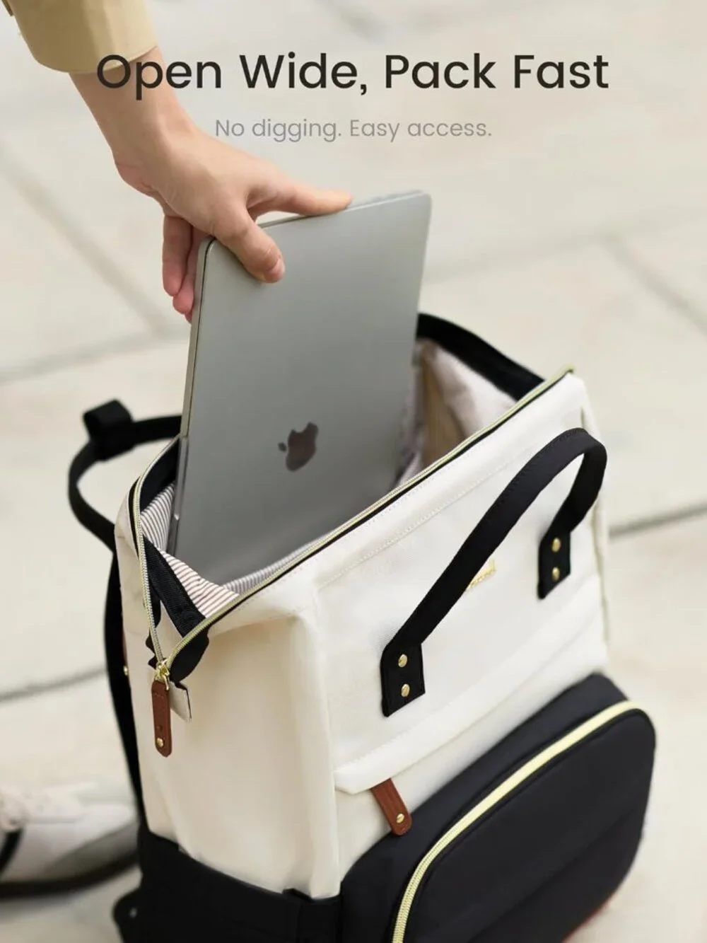 Laptop Backpack for Women, 15.6 Inch Work Business Backpacks Purse With Large Ca - Picture 4 of 8